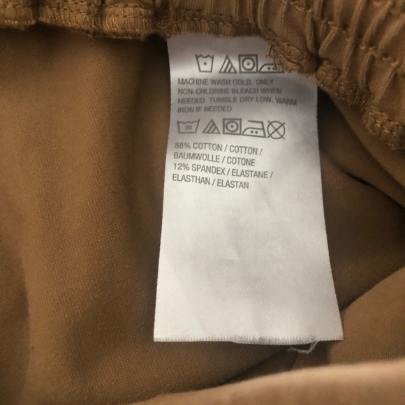 Susan Graver Weekend Regular Premium Stretch Pull-on Crop Pant S Sweet Caramel - Picture 6 of 6